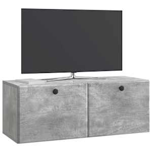 Nástěnná TV skříň 78,5 x 31 x 30 cm Betonově šedá - obrázek 3