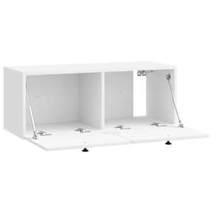 Nástěnná TV skříň 78,5 x 31 x 30 cm Bílá s vysokým leskem - obrázek 5