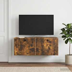 Nástěnná TV skříň 78,5 x 31 x 30 cm Kouřový dub - obrázek 1
