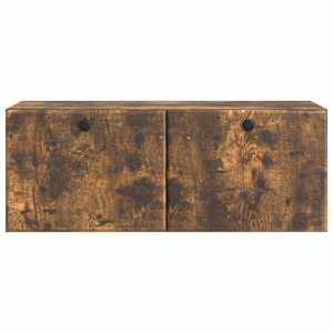 Nástěnná TV skříň 78,5 x 31 x 30 cm Kouřový dub - obrázek 6