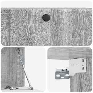 Nástěnná TV skříň 78,5 x 31 x 30 cm Šedý Sonoma - obrázek 9