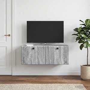 Nástěnná TV skříň 78,5 x 31 x 30 cm Šedý Sonoma - obrázek 1