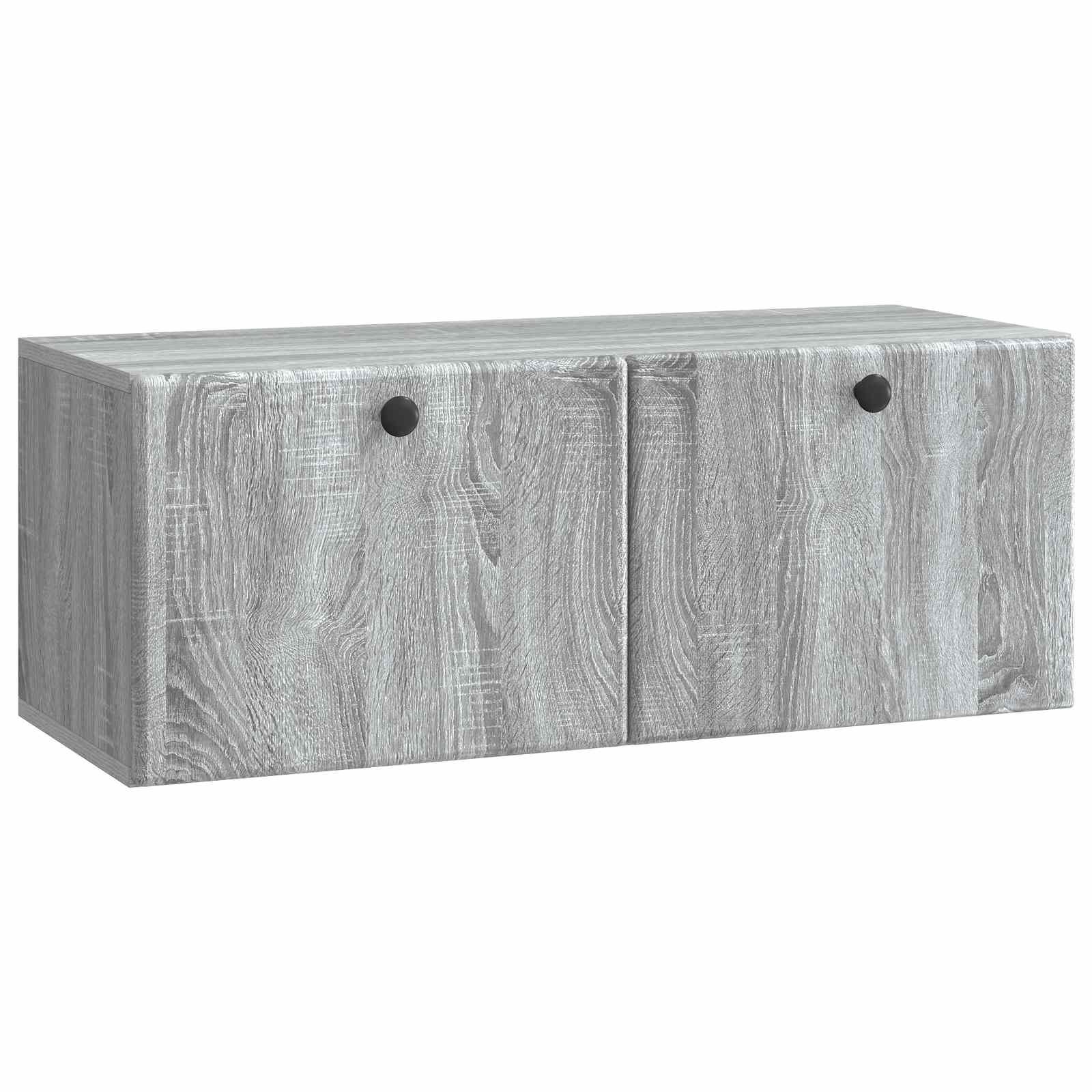 Seinälle asennettava TV-kaappi Harmaa sonoma 78,5 x 31 x 30 cm