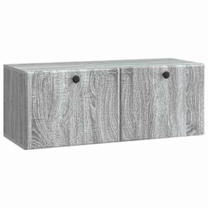 Nástěnná TV skříň 78,5 x 31 x 30 cm Šedý Sonoma - obrázek 2