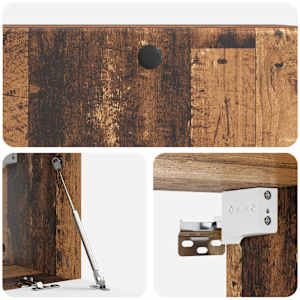 Nástěnná TV skříň 78,5 x 31 x 30 cm Staré dřevo - obrázek 9