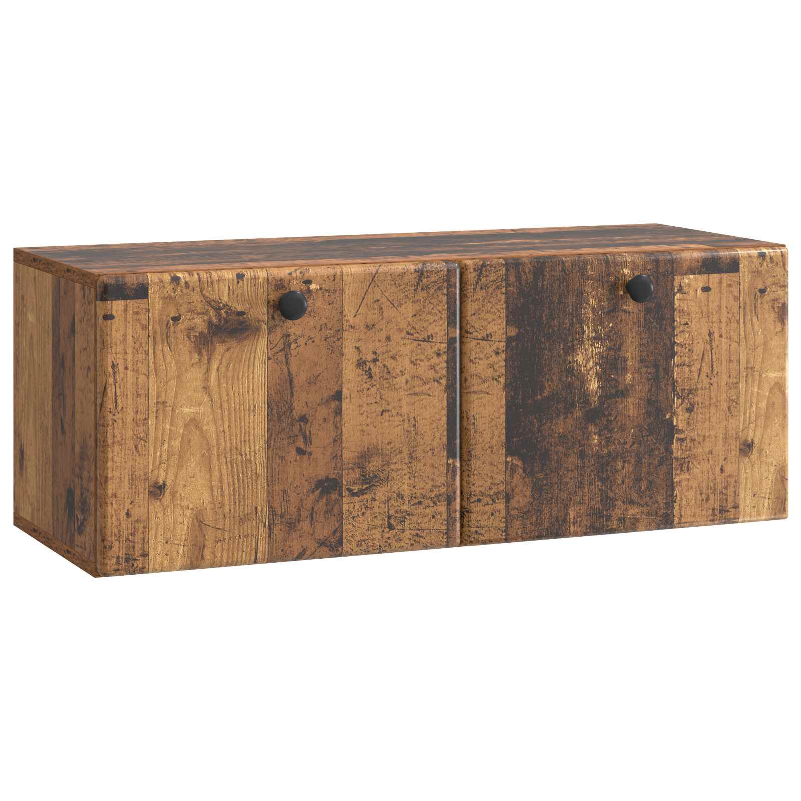 vidaXL Oglindă TV montată pe perete Lemn vechi 78,5 x 31 x 30 cm