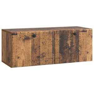 Nástěnná TV skříň 78,5 x 31 x 30 cm Staré dřevo - obrázek 2
