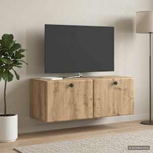 Nástěnná TV skříň 78,5 x 31 x 30 cm Dub artisan - obrázek 4