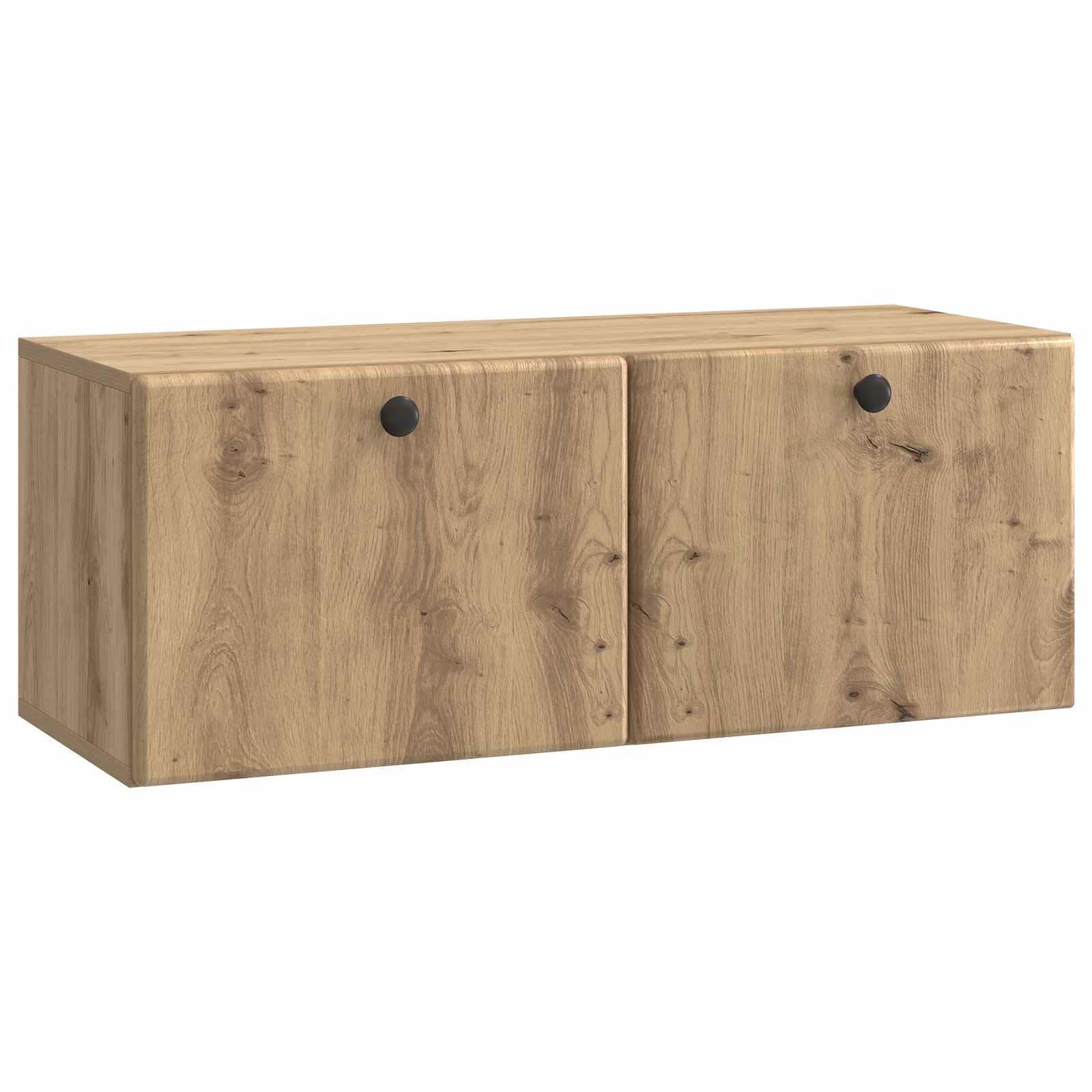 vidaXL Oglindă TV montată pe perete Stejar Artizanal 78,5 x 31 x 30 cm