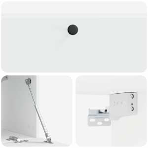 Nástěnná TV skříň 98 x 31 x 30 cm Bílá Kompozitní dřevo - obrázek 9