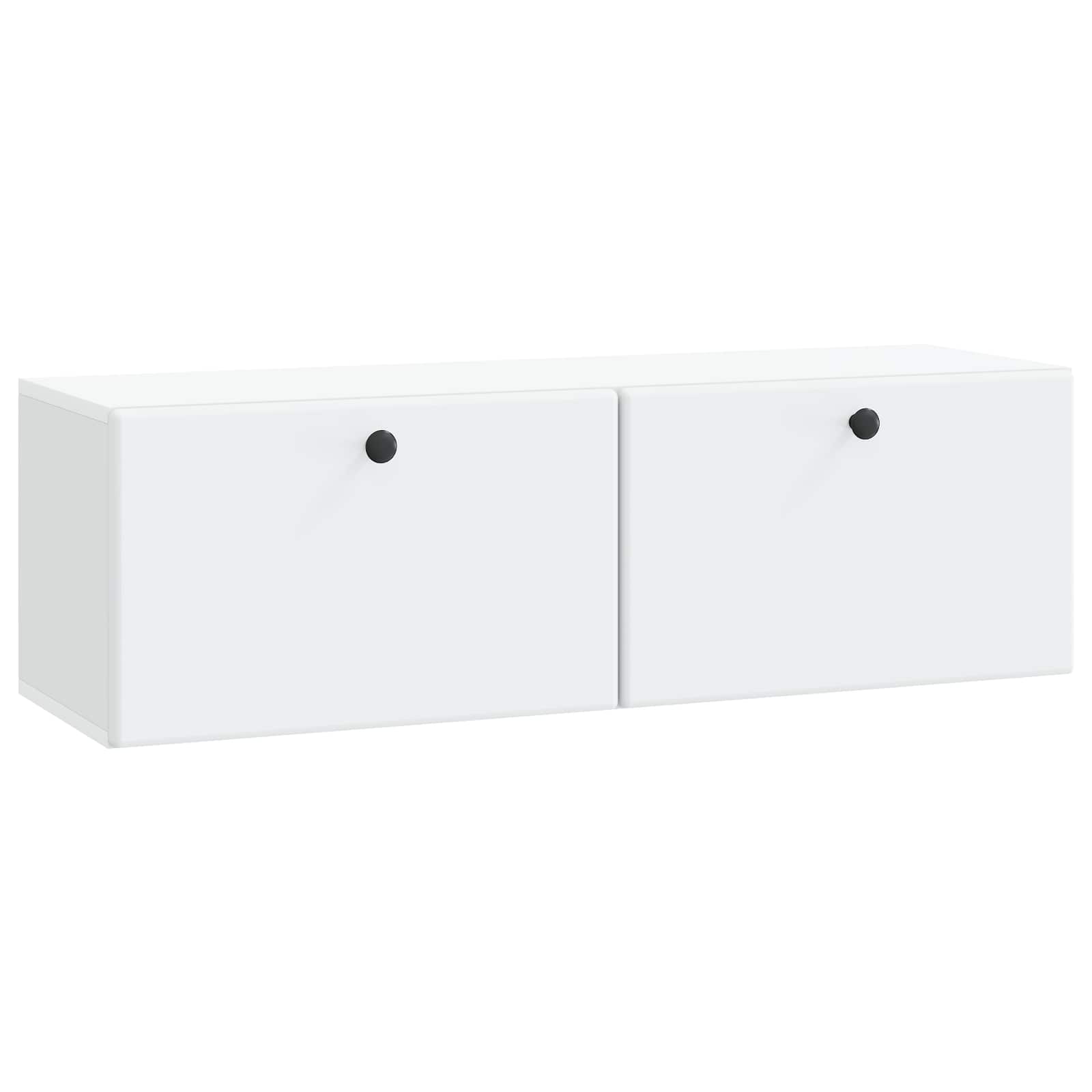 vidaXL Oglindă TV montată pe perete Alb 98 x 31 x 30 cm Lemn prelucrat