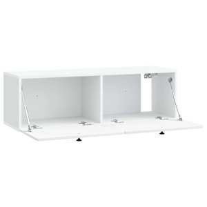 Nástěnná TV skříň 98 x 31 x 30 cm Bílá Kompozitní dřevo - obrázek 5