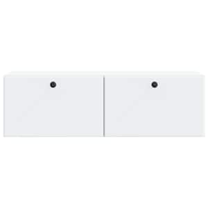 Nástěnná TV skříň 98 x 31 x 30 cm Bílá Kompozitní dřevo - obrázek 6