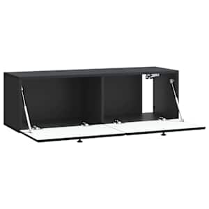 Nástěnná TV skříň 98 x 31 x 30 cm Černá Kompozitní dřevo - obrázek 5