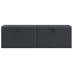 Nástěnná TV skříň 98 x 31 x 30 cm Černá Kompozitní dřevo - obrázek 6
