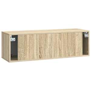 Nástěnná TV skříň 98 x 31 x 30 cm Dub sonoma Kompozitní dřevo - obrázek 6