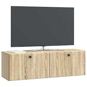 Nástěnná TV skříň 98 x 31 x 30 cm Dub sonoma Kompozitní dřevo - obrázek 2