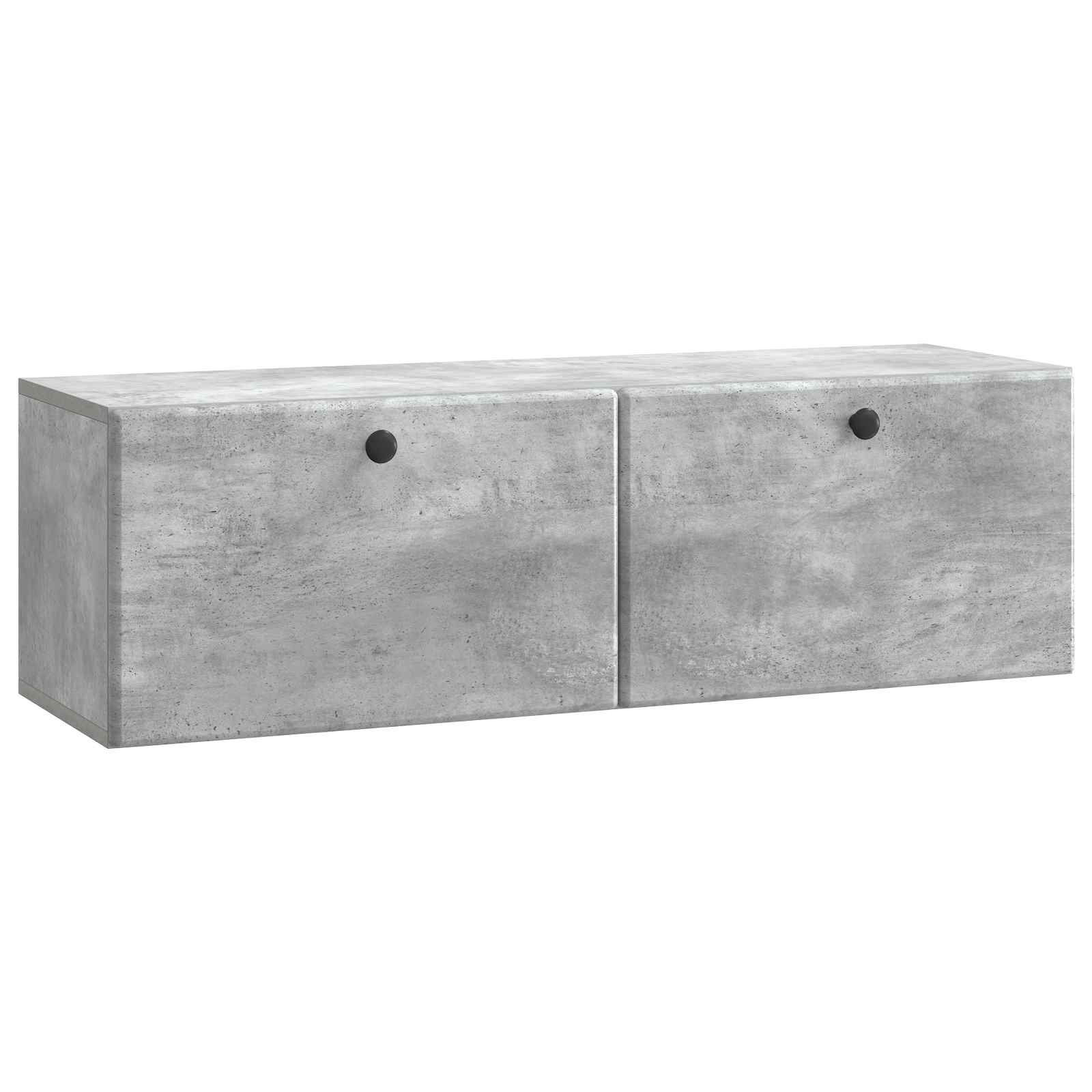 Seinälle asennettava TV-kaappi Betoninharmaa 98 x 31 x 30 cm
