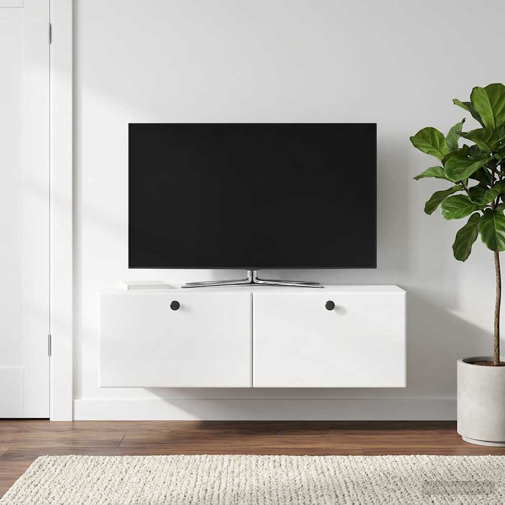 Seinälle asennettava TV-kaappi 98 x 31 x 30 cm - Image 4