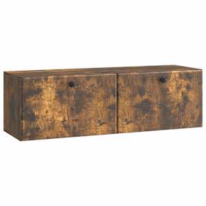 Nástěnná TV skříň 98 x 31 x 30 cm Kouřový dub Kompozitní dřevo - obrázek 1
