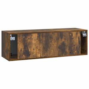 Nástěnná TV skříň 98 x 31 x 30 cm Kouřový dub Kompozitní dřevo - obrázek 6