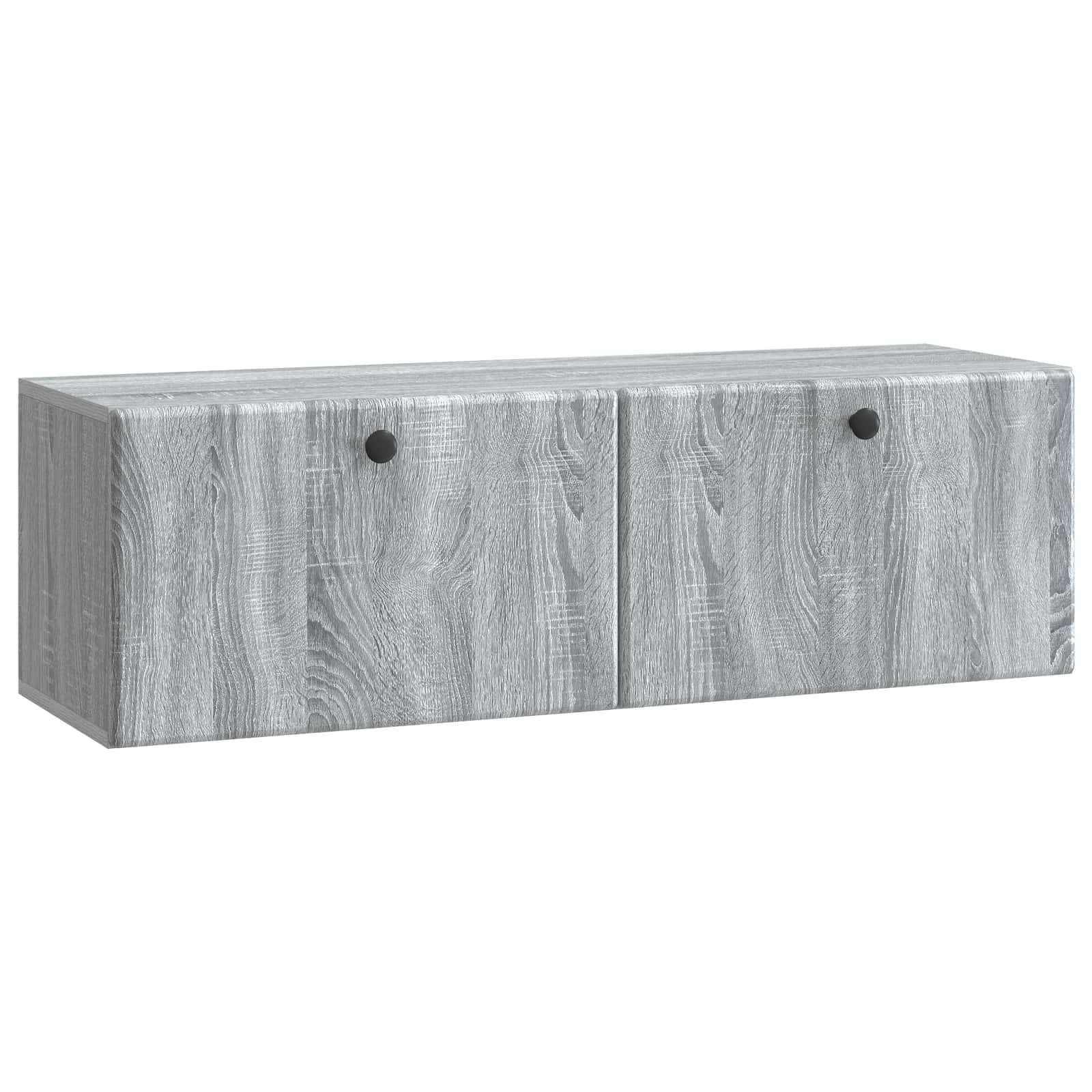 vidaXL Oglindă TV montată pe perete Sonoma gri 98 x 31 x 30 cm