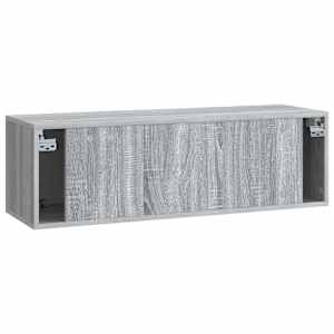 Nástěnná TV skříň 98 x 31 x 30 cm Šedý Sonoma Kompozitní dřevo - obrázek 8