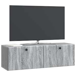 Nástěnná TV skříň 98 x 31 x 30 cm Šedý Sonoma Kompozitní dřevo - obrázek 3