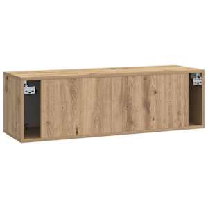 Nástěnná TV skříň 98 x 31 x 30 cm Dub artisan Kompozitní dřevo - obrázek 8