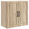 vidaXL Seinale kinnitatav kapp 59 x 31 x 60 cm Tehispuit Sonoma tamm