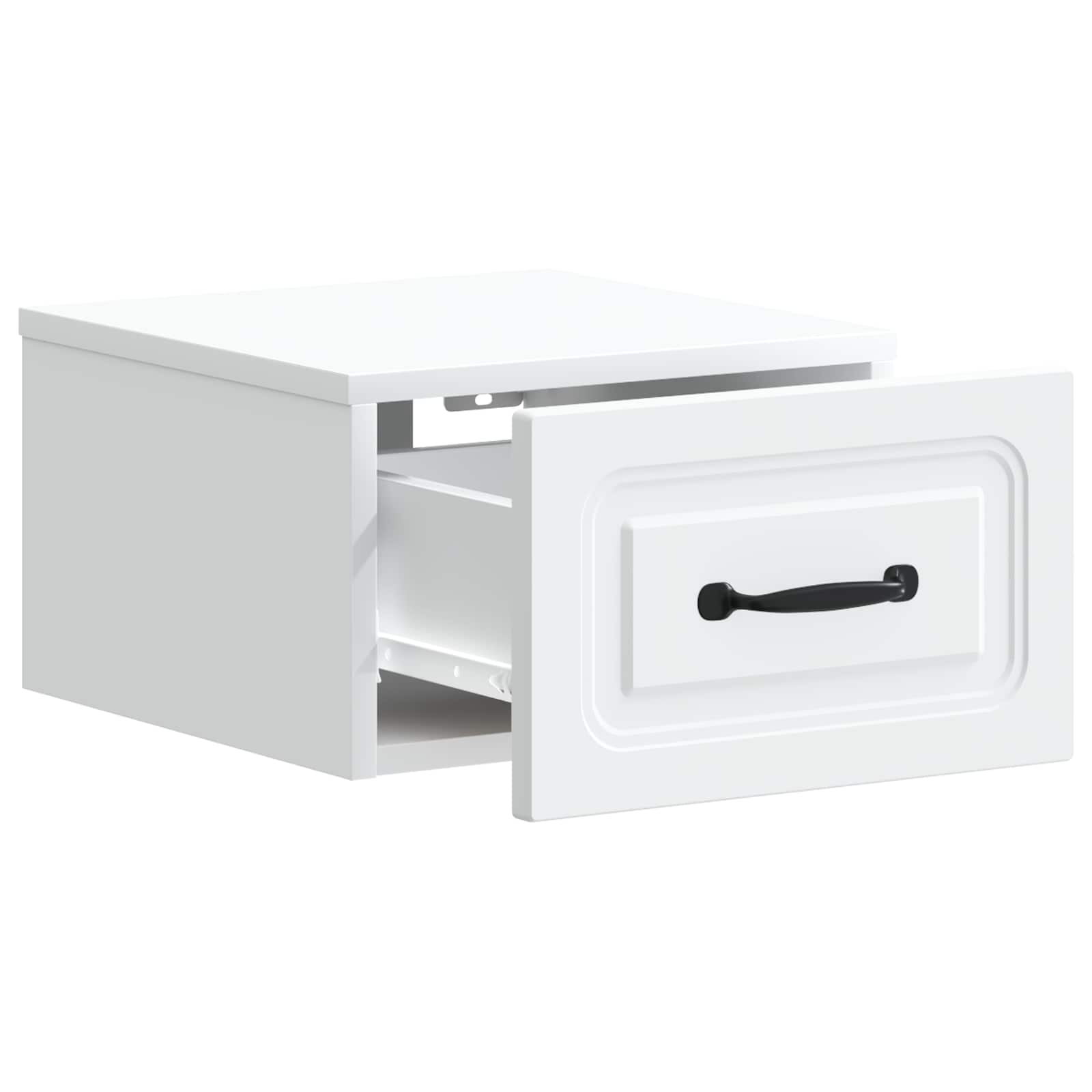 Stenski nočni omarici s predalom 2 pcs Bela 34,5 x 33 x 20 cm - slika 4