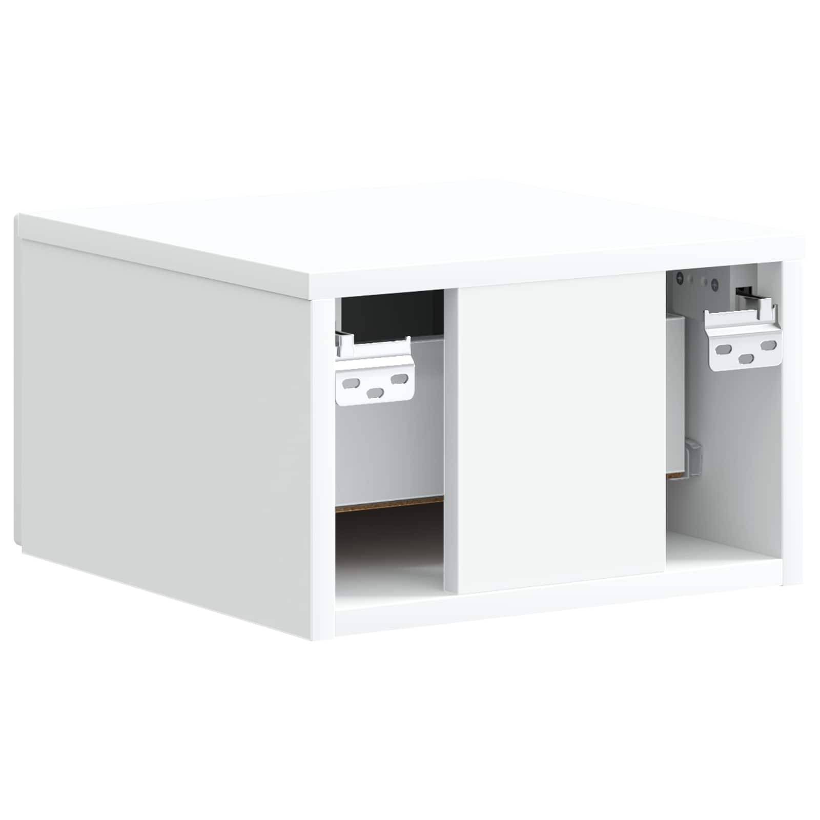 Stenski nočni omarici s predalom 2 pcs Bela 34,5 x 33 x 20 cm - slika 7