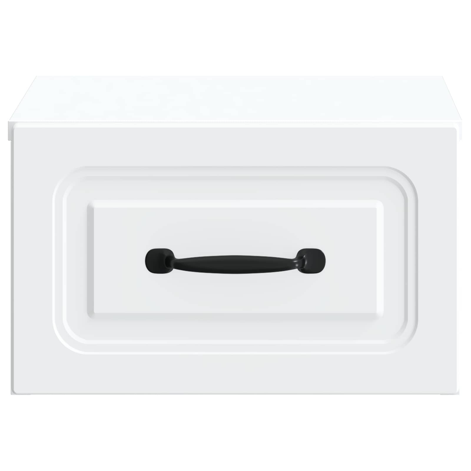 Stenski nočni omarici s predalom 2 pcs Bela 34,5 x 33 x 20 cm - slika 5