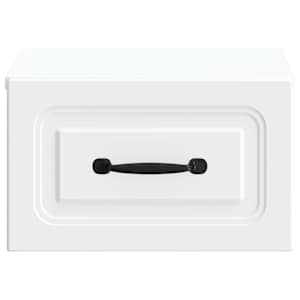 Nástěnný noční stolek se zásuvkou 2 pcs Bílá 34,5 x 33 x 20 cm - obrázek 7