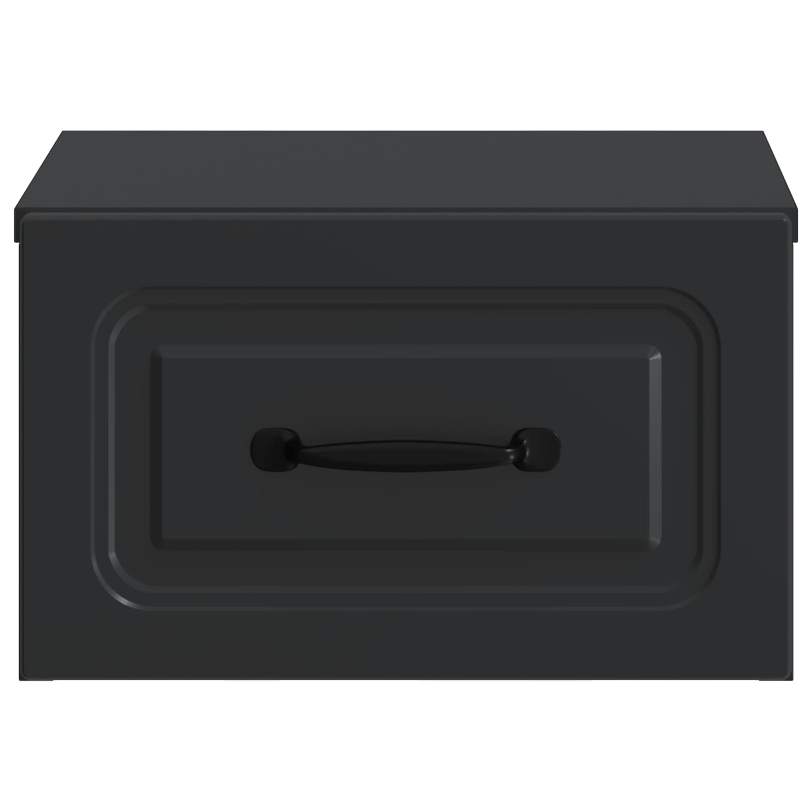 Stenski nočni omarici s predalom 2 pcs Črna 34,5 x 33 x 20 cm - slika 5