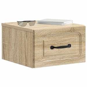 Nástěnný noční stolek 2 pcs Dub sonoma 34,5 x 33 x 20 cm - obrázek 3