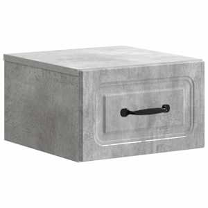 Stenski nočni omarici Betonsko siva 34,5 x 33 x 20 cm