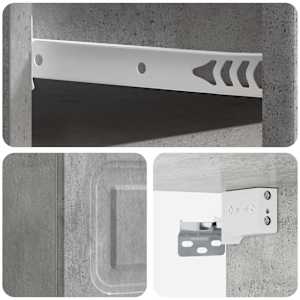 Nástěnný noční stolek 2 pcs Betonově šedá 34,5 x 33 x 20 cm - obrázek 10