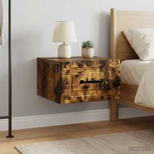 Nástěnný noční stolek 2 pcs Kouřový dub 34,5 x 33 x 20 cm - obrázek 4