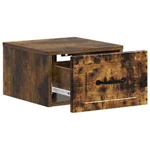 Nástěnný noční stolek 2 pcs Kouřový dub 34,5 x 33 x 20 cm - obrázek 6