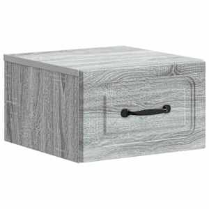 Nástěnný noční stolek 2 pcs Šedá sonoma 34,5 x 33 x 20 cm - obrázek 5