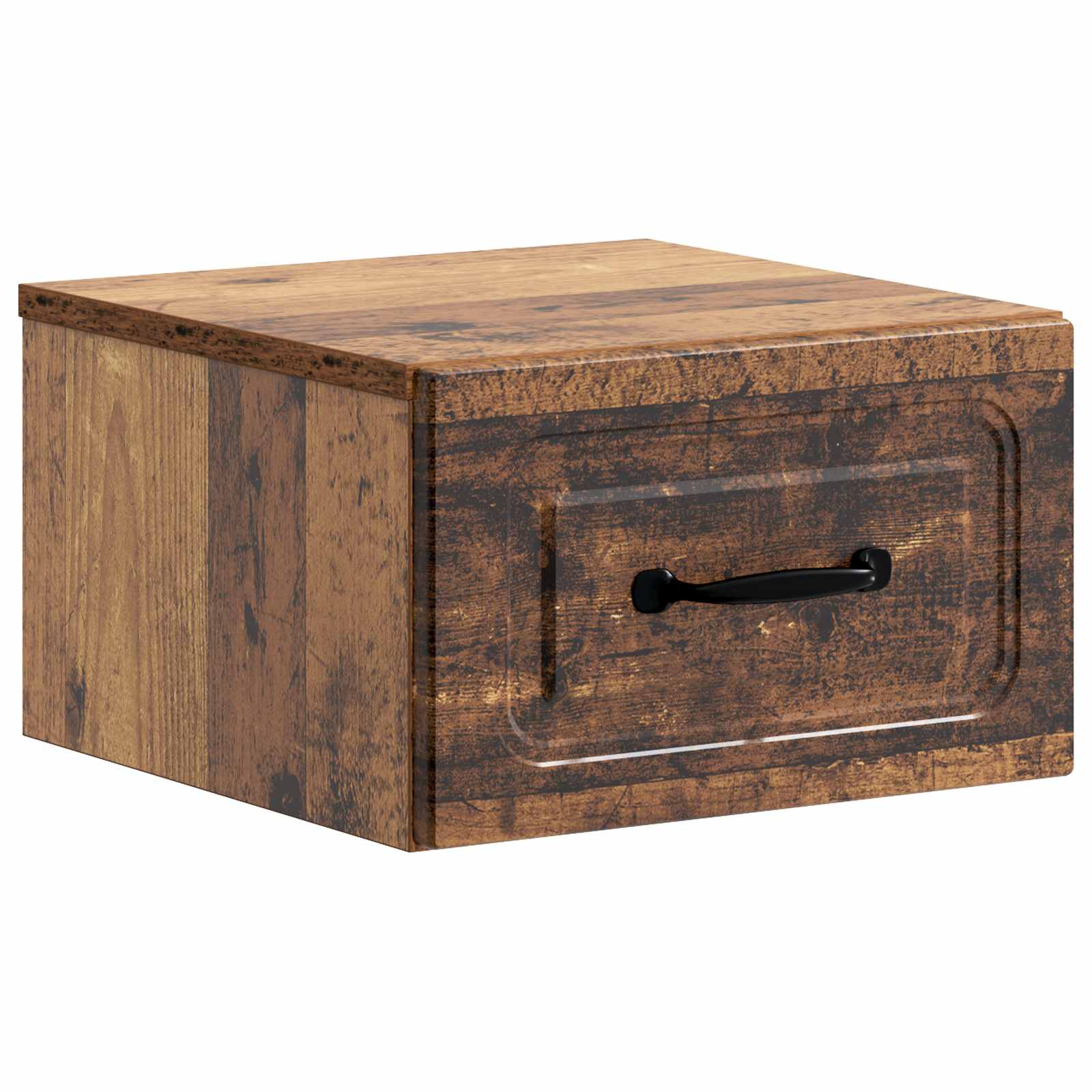 vidaXL Dulap de noapte suspendat Lemn vechi 34,5 x 33 x 20 cm