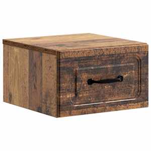 Nástěnný noční stolek 2 pcs Staré dřevo 34,5 x 33 x 20 cm - obrázek 5