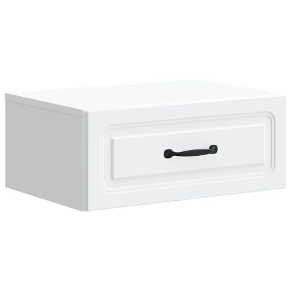 vidaXL Seinale kinnitatav &ouml;&ouml;tis Valge 49 x 34,5 x 20 cm Tehispuit