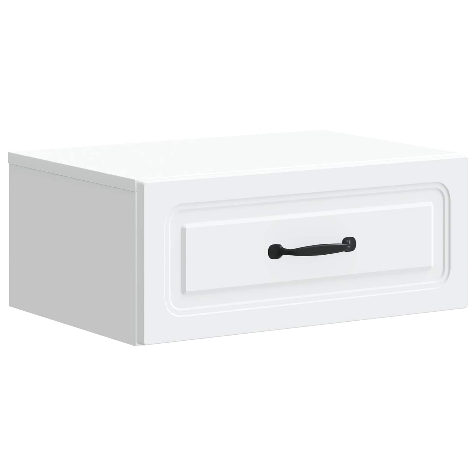 vidaXL Dulap de noapte suspendat Alb 49 x 34,5 x 20 cm Lemn prelucrat