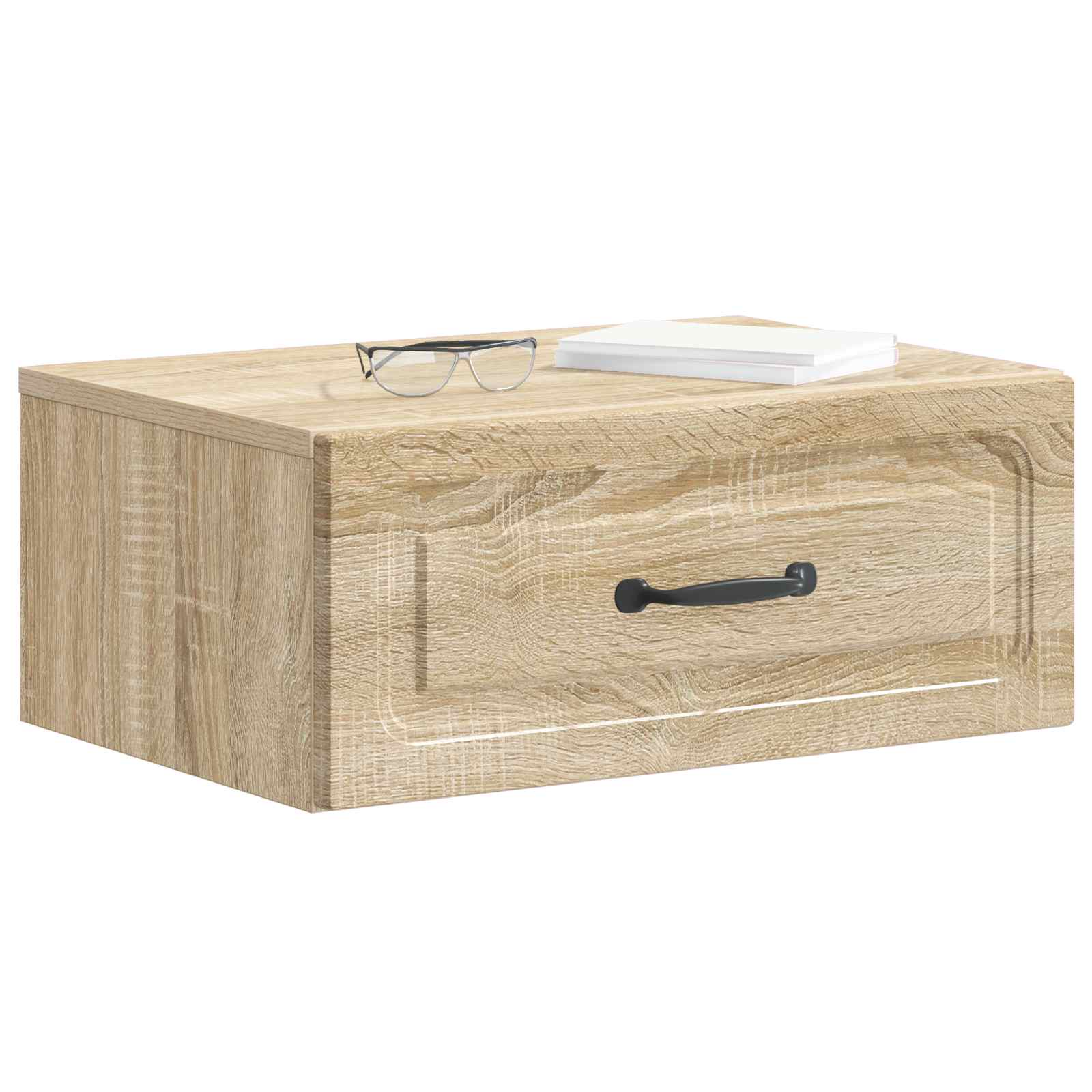 Stenski nočni omarici s predalom Sonoma hrast 49 x 34,5 x 20 cm - slika 2