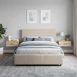 Nástěnný noční stolek 2 pcs Dub sonoma 49 x 34,5 x 20 cm - obrázek 4
