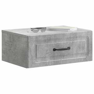 Nástěnný noční stolek 2 pcs Betonově šedá 49 x 34,5 x 20 cm - obrázek 3