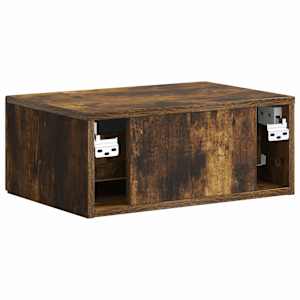 Nástěnný noční stolek 2 pcs Kouřový dub 49 x 34,5 x 20 cm - obrázek 9