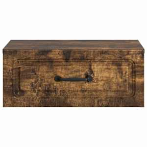 Nástěnný noční stolek 2 pcs Kouřový dub 49 x 34,5 x 20 cm - obrázek 7